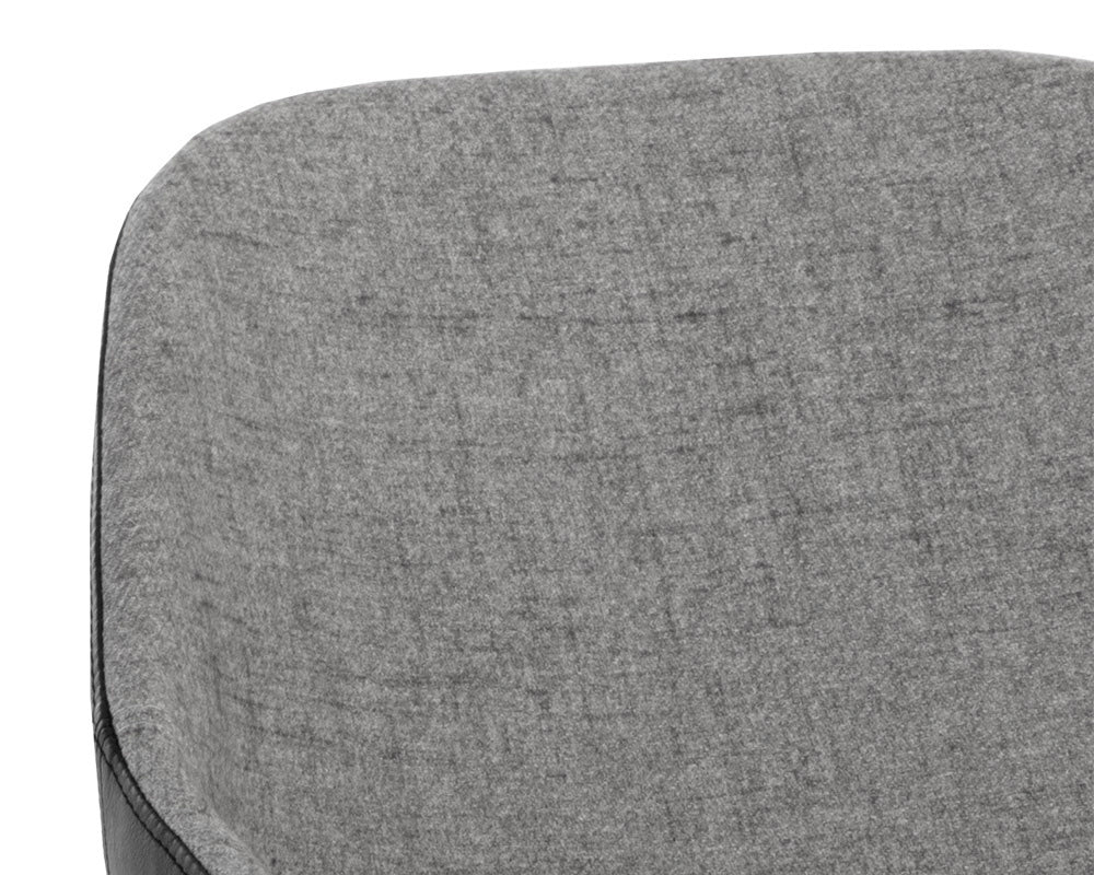 Sunpan - Junction Mccoy Swivel Dining Chair - November Grey / Nightfall Black - 108011 view 8