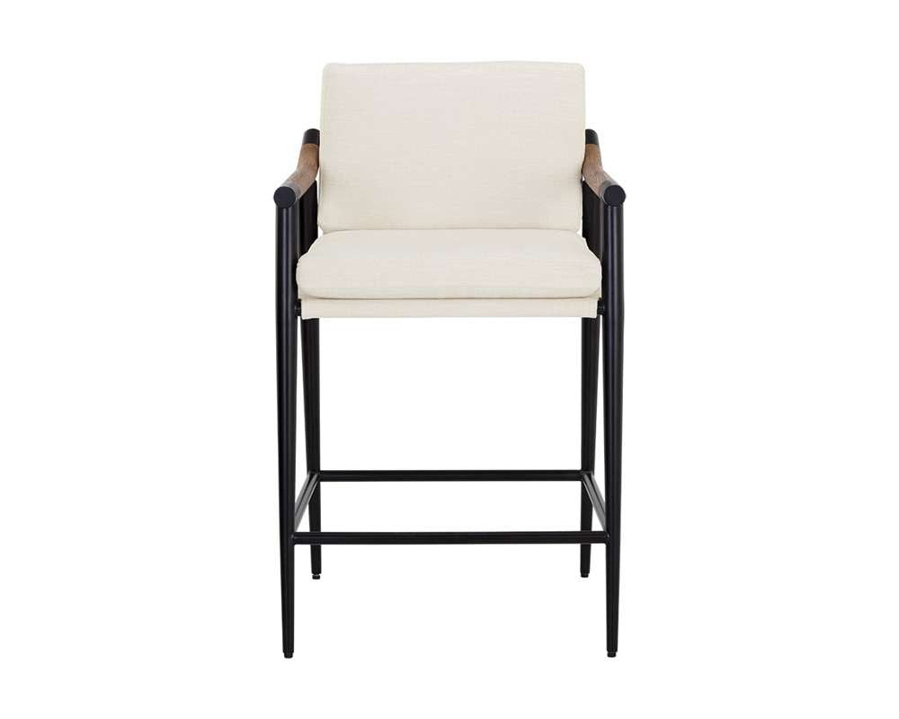Sunpan - Westport Meadow Counter Stool - Heather Ivory Tweed - 111451_CLOSEOUT veiw 2