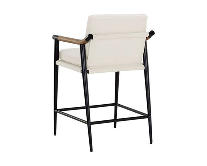 Sunpan - Westport Meadow Counter Stool - Heather Ivory Tweed - 111451_CLOSEOUT veiw 4