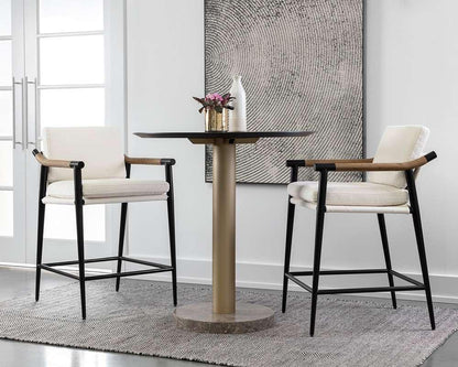 Sunpan - Westport Meadow Counter Stool - Heather Ivory Tweed - 111451_CLOSEOUT veiw 5
