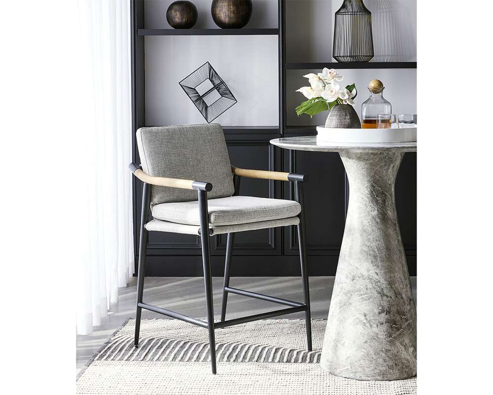 Sunpan - Meadow Counter Stool - Vault Fog - 109859_SUN veiw 5