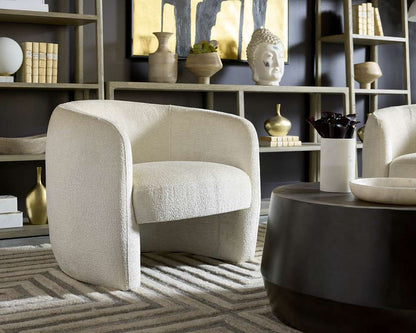 Sunpan - Mircea Lounge Chair - Bergen Ivory - 109723 veiw 5