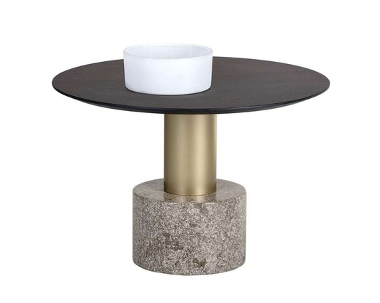 Sunpan - Artezia Monaco Coffee Table - Gold - Grey Marble / Charcoal Grey - 104627 veiw 1