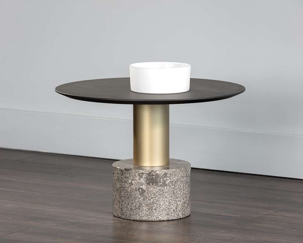 Sunpan - Artezia Monaco Coffee Table - Gold - Grey Marble / Charcoal Grey - 104627 veiw 3