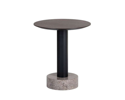 Sunpan - Artezia Monaco End Table - Black - Grey Marble / Raw Umber - 104630 veiw 2