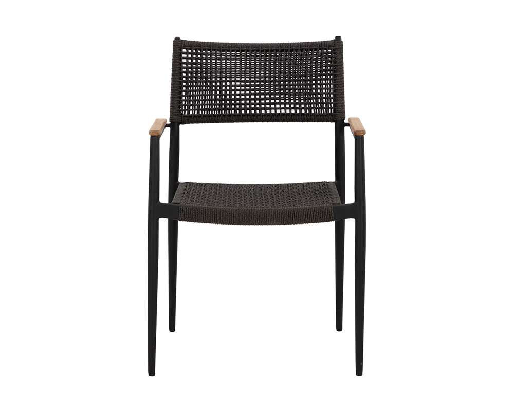 Sunpan - Nava Stackable Dining Armchair - Black (Set Of 2) - 111091 veiw 2