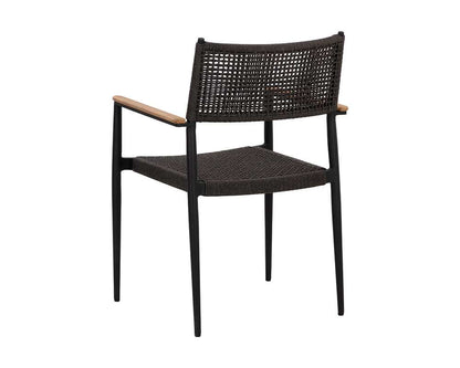 Sunpan - Nava Stackable Dining Armchair - Black (Set Of 2) - 111091 veiw 4