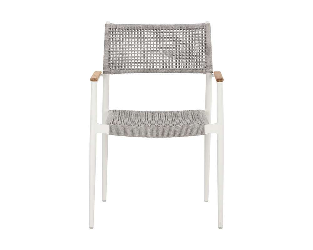 Sunpan - Nava Stackable Dining Armchair - White (Set Of 2) - 111090 veiw 2