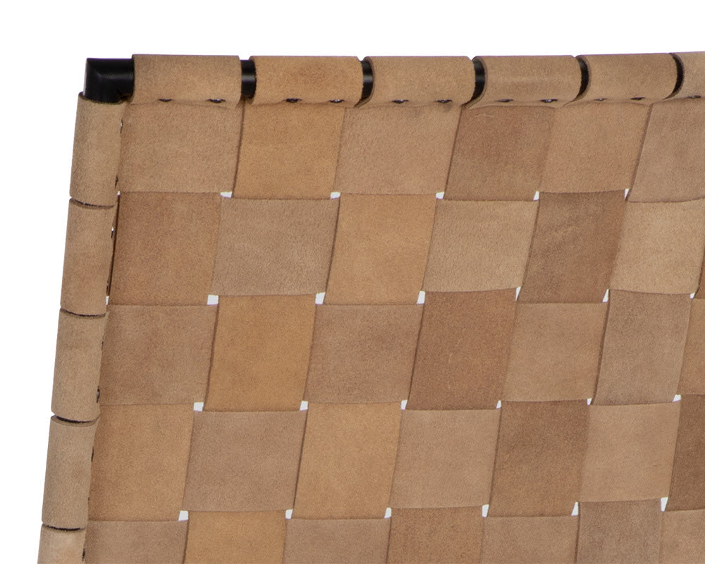 Sunpan - Omari Barstool - Suede Light Tan Leather - 107068 view 6