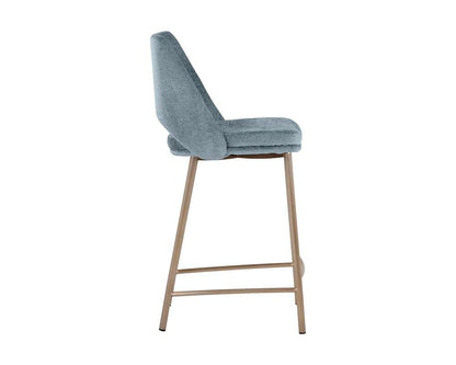 Sunpan - Ikon Radella Counter Stool - Bergen French Blue - 108514 veiw 2