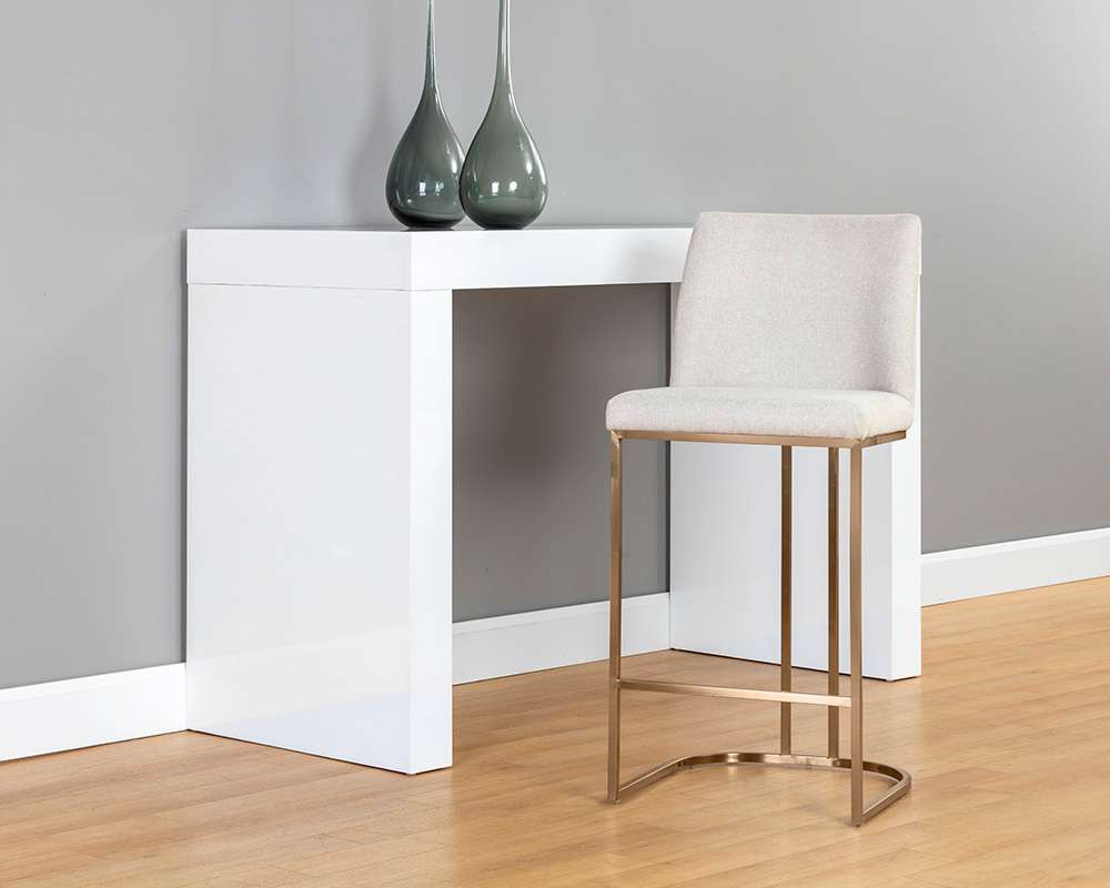 Sunpan - Ikon Rayla Counter Stool - Belfast Oatmeal - 106181 veiw 4