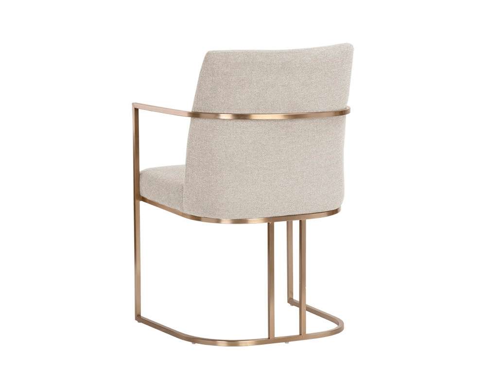 Sunpan - Ikon Rayla Dining Armchair - Belfast Oatmeal - 106727 veiw 4