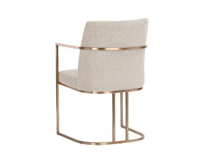 Sunpan - Ikon Rayla Dining Armchair - Belfast Oatmeal - 106727 veiw 4