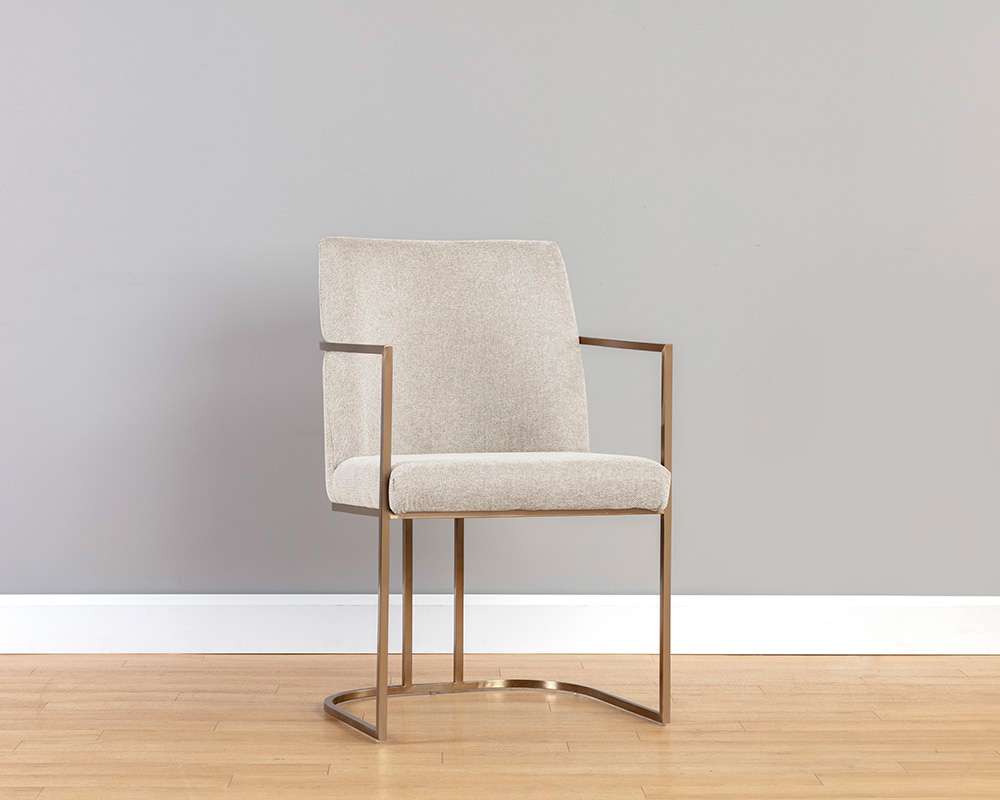 Sunpan - Ikon Rayla Dining Armchair - Belfast Oatmeal - 106727 veiw 5
