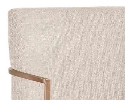 Sunpan - Ikon Rayla Dining Armchair - Belfast Oatmeal - 106727 view 6