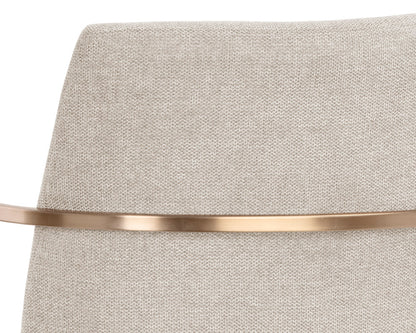 Sunpan - Ikon Rayla Dining Armchair - Belfast Oatmeal - 106727 view 7
