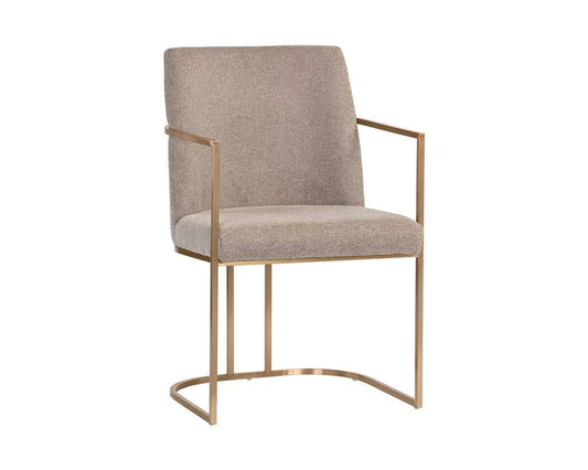 Sunpan - Ikon Rayla Dining Armchair - Belfast Oyster Shell - 106179 veiw 1