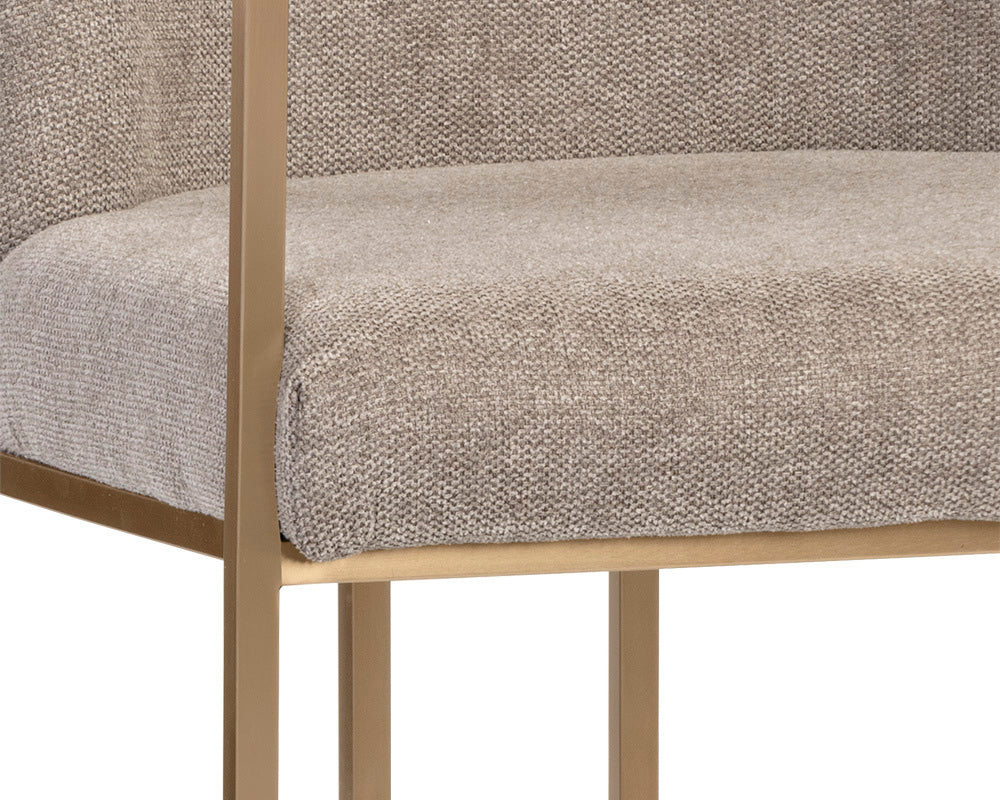 Sunpan - Ikon Rayla Dining Armchair - Belfast Oyster Shell - 106179 view 8
