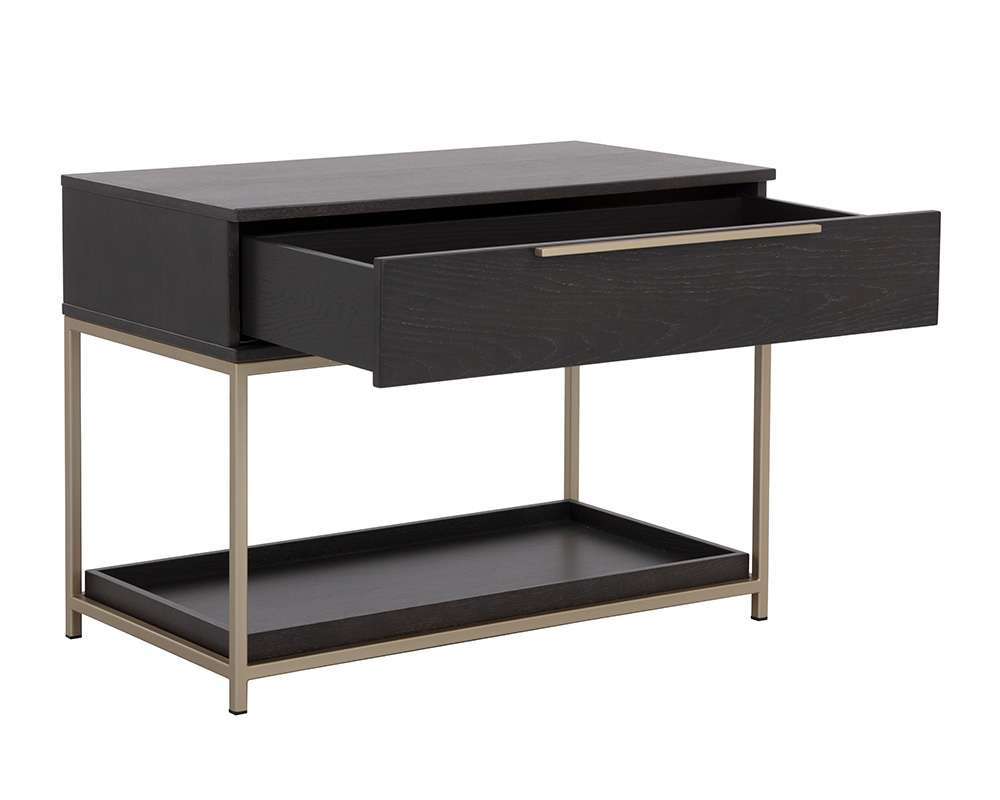 Sunpan - Artezia Rebel Nightstand Large - Gold - Charcoal Grey - 109073 veiw 3