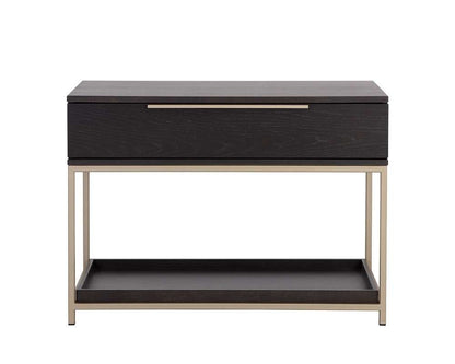 Sunpan - Artezia Rebel Nightstand Large - Gold - Charcoal Grey - 109073 veiw 4