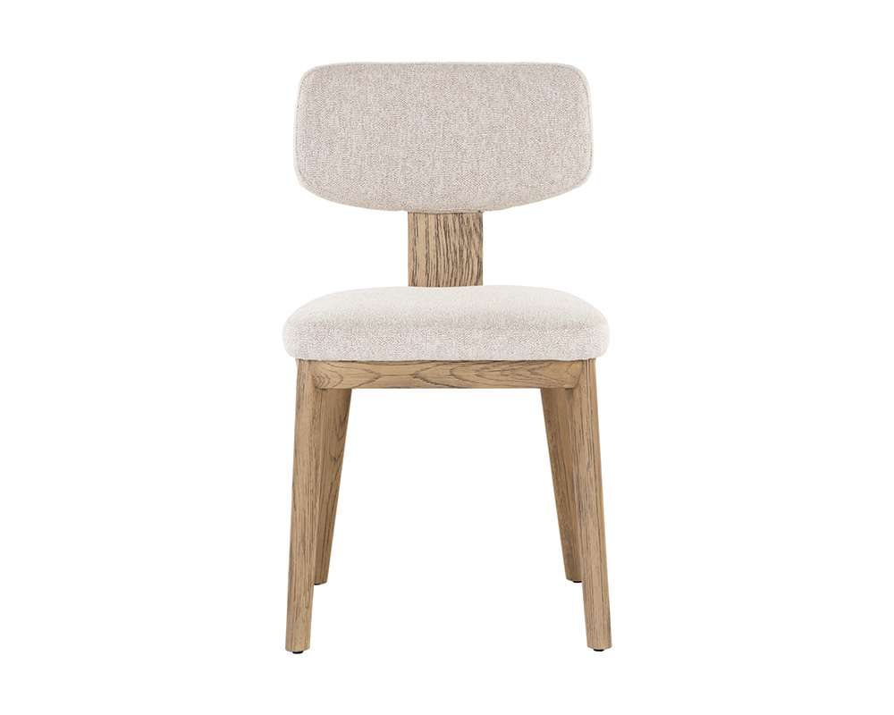 Sunpan - Rickett Dining Chair - Weathered Oak - Dove Cream (Set Of 2) - 107883 veiw 2