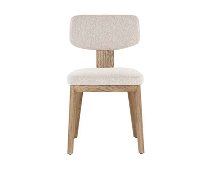 Sunpan - Rickett Dining Chair - Weathered Oak - Dove Cream (Set Of 2) - 107883 veiw 2