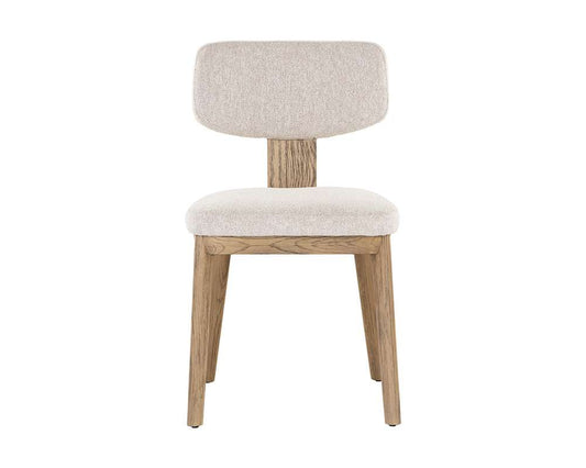 Sunpan - Rickett Dining Chair - Weathered Oak - Dove Cream (Set Of 2) - 107883 veiw 2
