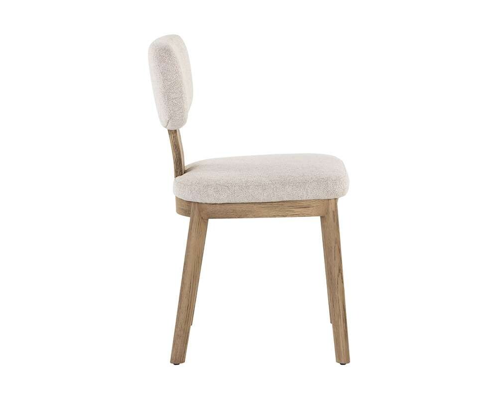 Sunpan - Rickett Dining Chair - Weathered Oak - Dove Cream (Set Of 2) - 107883 veiw 3