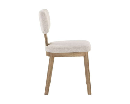 Sunpan - Rickett Dining Chair - Weathered Oak - Dove Cream (Set Of 2) - 107883 veiw 3