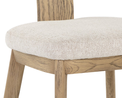 Sunpan - Rickett Dining Chair - Weathered Oak - Dove Cream (Set Of 2) - 107883 view 6