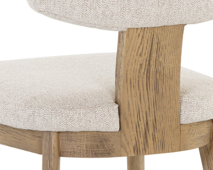 Sunpan - Rickett Dining Chair - Weathered Oak - Dove Cream (Set Of 2) - 107883 view 7