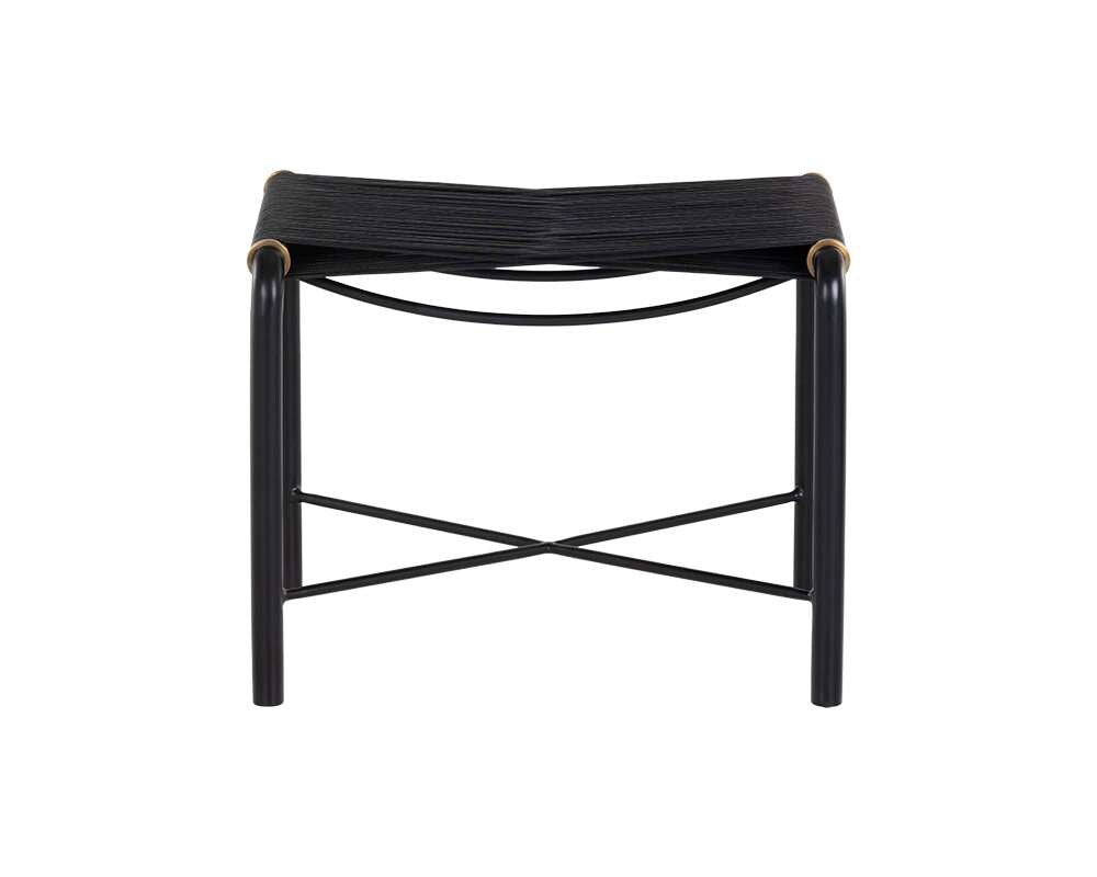Sunpan - Riz Stool - Black Leather - 107086 veiw 2