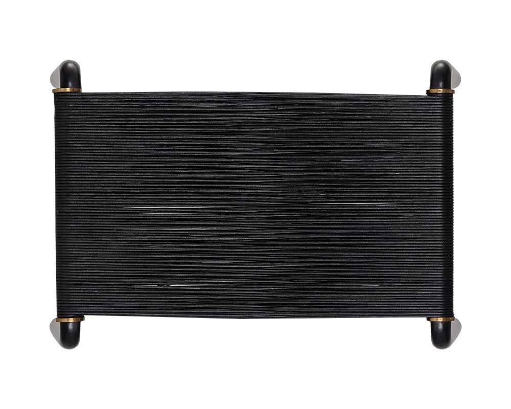 Sunpan - Riz Stool - Black Leather - 107086 veiw 3