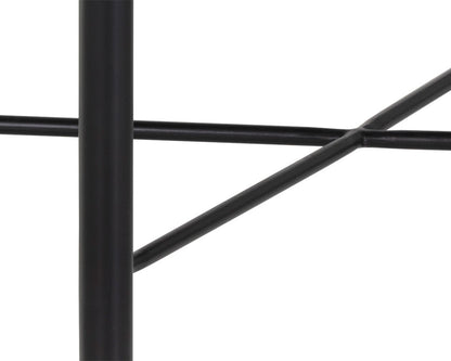 Sunpan - Riz Stool - Black Leather - 107086 view 5