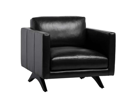 Sunpan - Westport Rogers Armchair - Cortina Black Leather - 110577 veiw 1