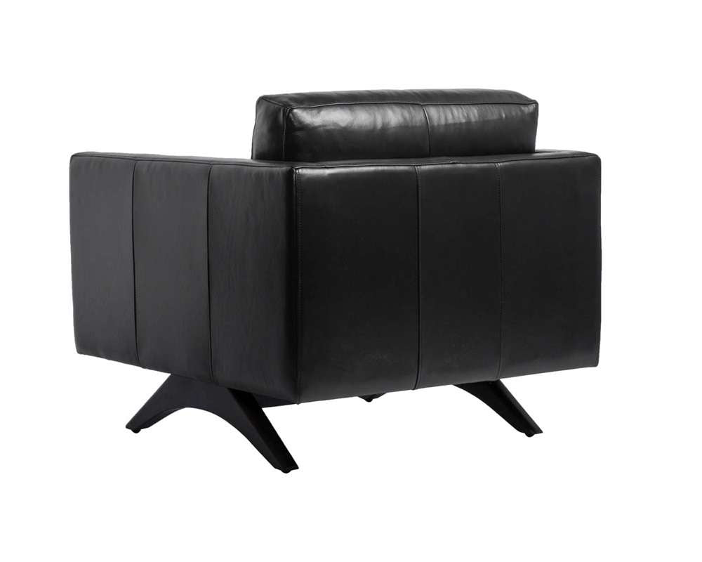 Sunpan - Westport Rogers Armchair - Cortina Black Leather - 110577 veiw 4