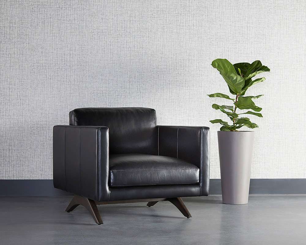 Sunpan - Westport Rogers Armchair - Cortina Black Leather - 110577 veiw 5