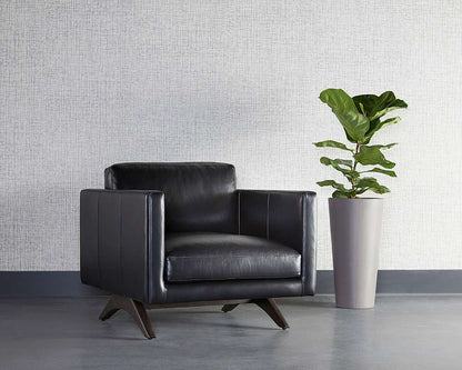 Sunpan - Westport Rogers Armchair - Cortina Black Leather - 110577 veiw 5