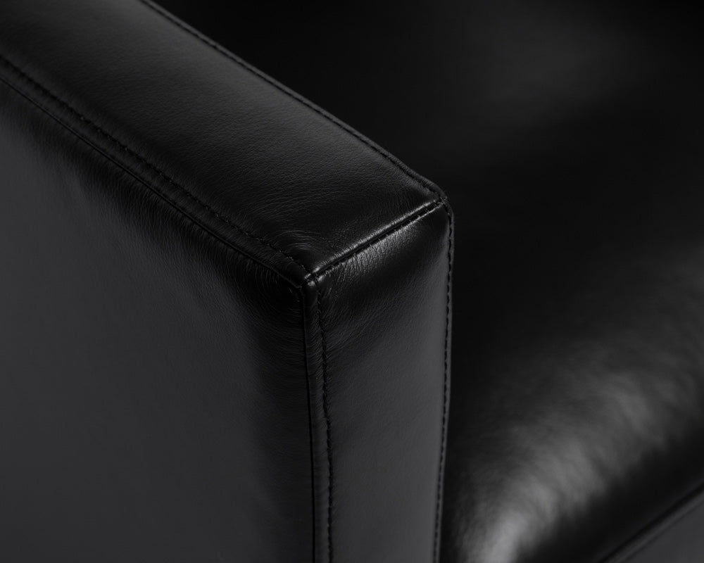 Sunpan - Westport Rogers Armchair - Cortina Black Leather - 110577_CLOSEOUT view 6