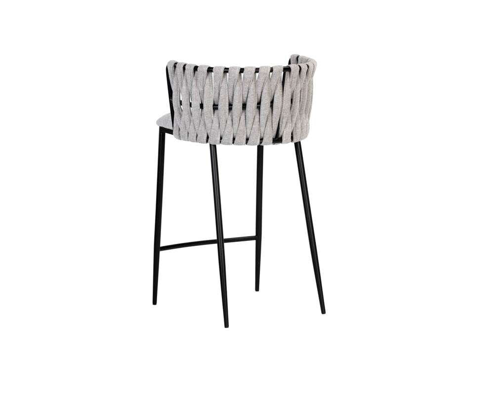 Sunpan - Ikon Sarai Counter Stool - Belfast Heather Grey - 106189 veiw 3