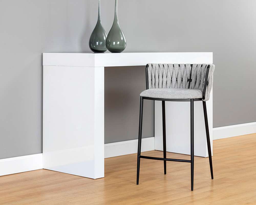 Sunpan - Ikon Sarai Counter Stool - Belfast Heather Grey - 106189 veiw 4