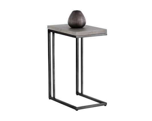 Sunpan - Solterra Sawyer End Table - Black - Grey - 102166 veiw 1