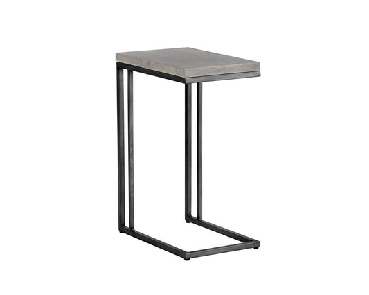 Sunpan - Solterra Sawyer End Table - Black - Grey - 102166 veiw 2