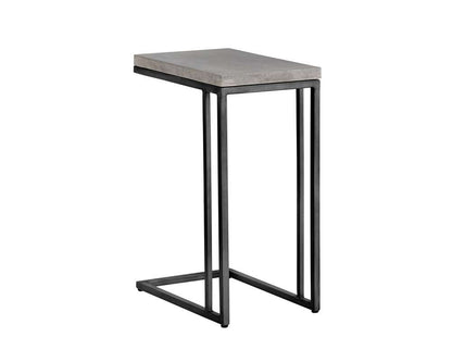 Sunpan - Solterra Sawyer End Table - Black - Grey - 102166 veiw 3