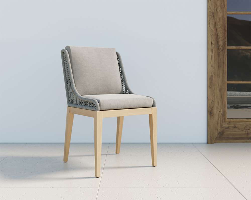 Sunpan - Sorrento Dining Chair - Natural - Palazzo Taupe - 109517 veiw 5