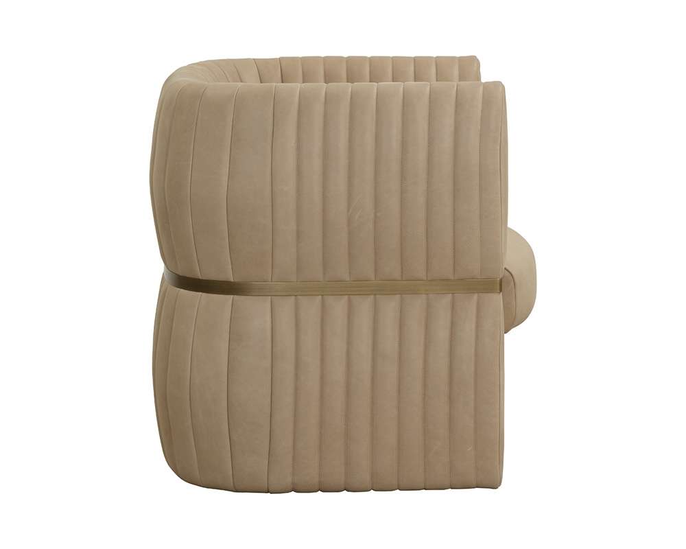 Sunpan - Tryor Lounge Chair - Sahara Sand Leather - 111009 veiw 3