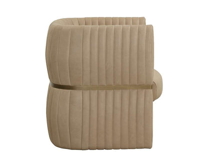 Sunpan - Tryor Lounge Chair - Sahara Sand Leather - 111009 veiw 3
