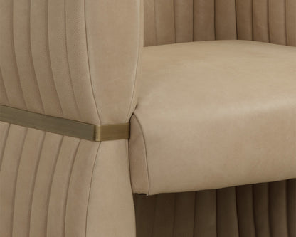 Sunpan - Tryor Lounge Chair - Sahara Sand Leather - 111009 view 6