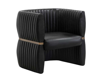 Sunpan - Tryor Lounge Chair - Vintage Black Night Leather - 111261 veiw 1