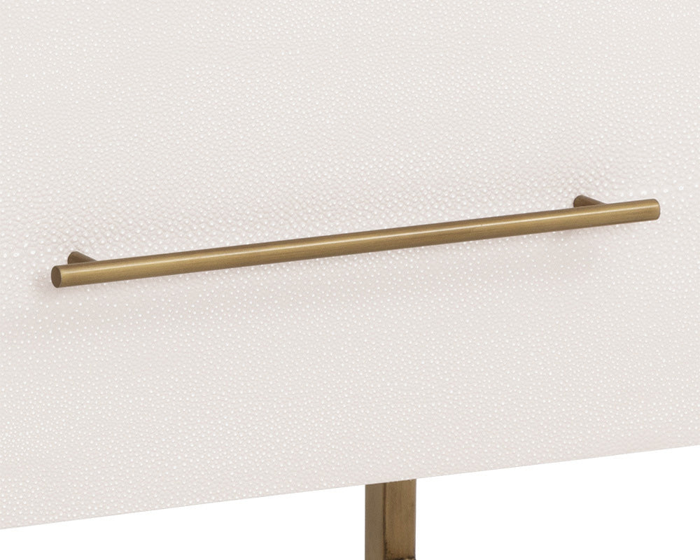 Sunpan - MIXT Venice Nightstand - Oyster Shagreen - 108148_CLOSEOUT view 6